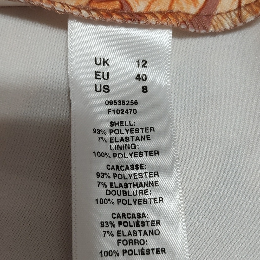 Asos Puff Sleeve Floral Dress Size 8 - Picture 5 of 5